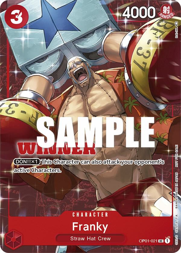 [Single] OP01-021  Franky (Tournament Pack Vol. 2) [Winner]