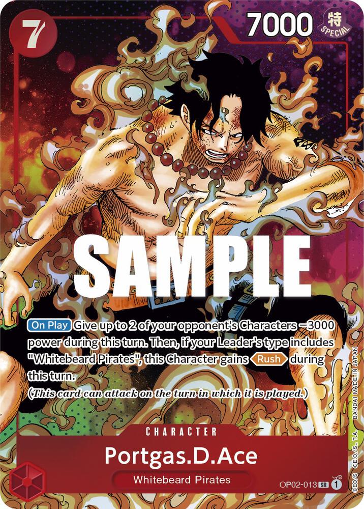 [Single] OP02-013 Portgas.D.Ace AA
