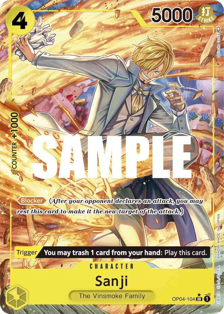 [Single] OP04-104 Sanji (Alternate Art)