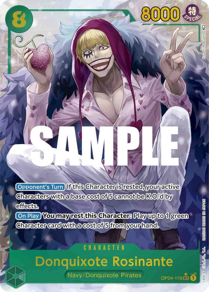 [Single] OP04-119 Donquixote Rosinante (Alternate Art)