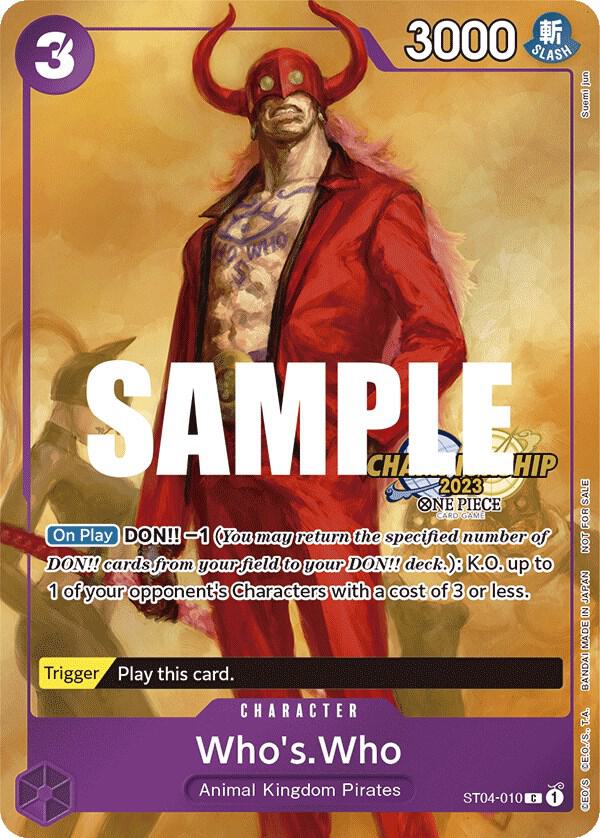 [Single] ST04-002 Who's.Who (CS 2023 Celebration Pack)