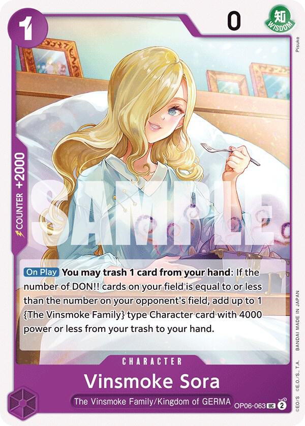 [Single] OP06-063 Vinsmoke Sora FOIL (PRB02)