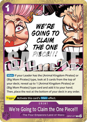 [Single] OP07-077 We're Going to Claim the One Piece!!!