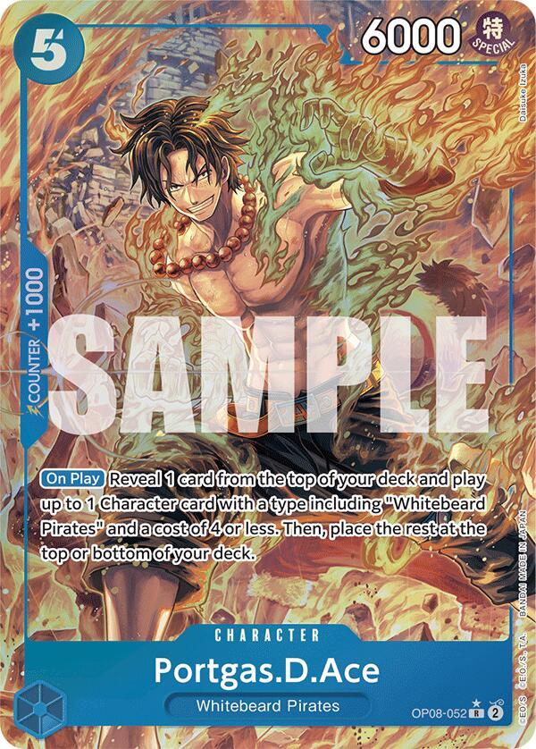[Single] OP08-052 OP10 Portgas.D.Ace AA