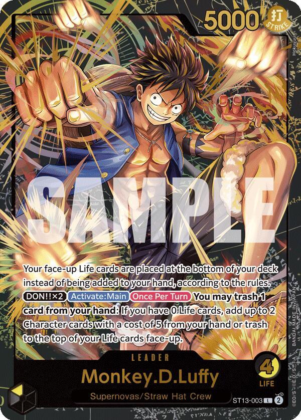 [Single] ST13-003 Monkey.D.Luffy (Premium Card Collection -Leader Collection-)