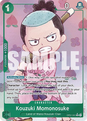 [Single] OP01-041 (PRB01) Kouzuki Momonosuke (Alternate Art)