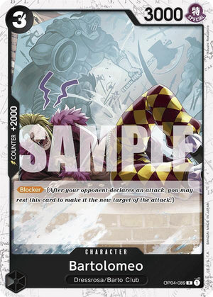 [Single] OP04-089 (PRB01) Bartolomeo (Jolly Roger Foil)