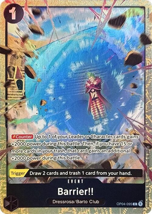 [Single] OP04-095 Barrier!! (premium card collection)