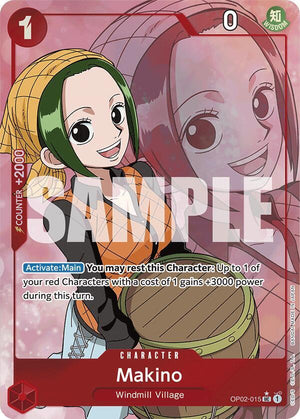 [Single] OP02-015 (PRB01) Makino (Full Art)