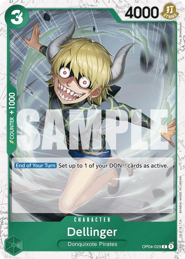 [Single] OP04-029 (PRB01) Dellinger (Jolly Roger Foil)