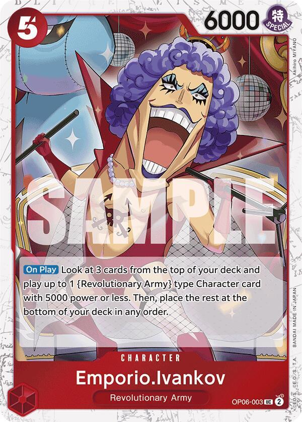 [Single] OP06-003 (PRB01) Emporio.Ivankov (Jolly Roger Foil)