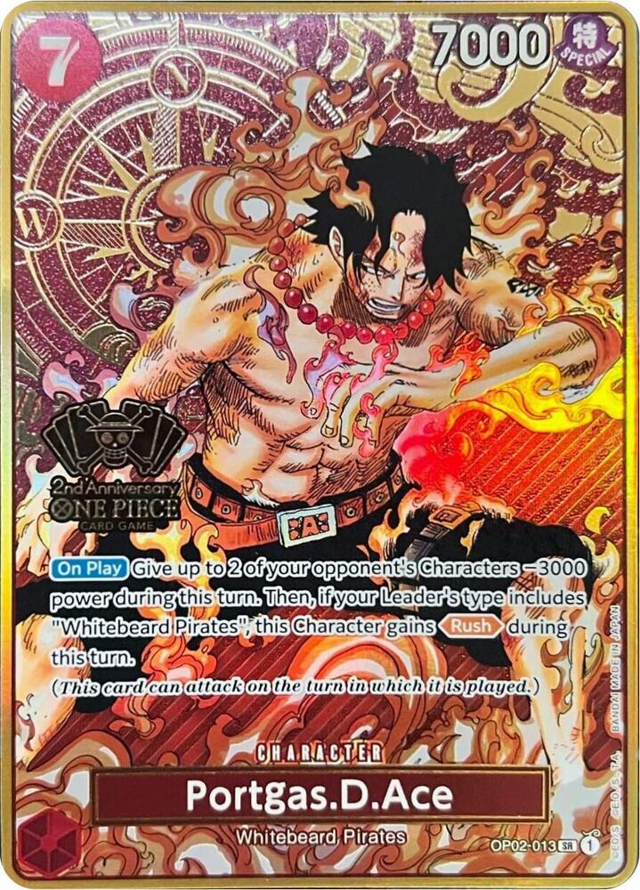 [Single] OP02-013 Portgas.D.Ace 2nd Anniversary