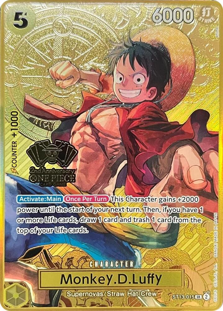 [Single] ST13-003 Monkey.D.Luffy (One Piece Japanese Version 2nd Anniversary Set)