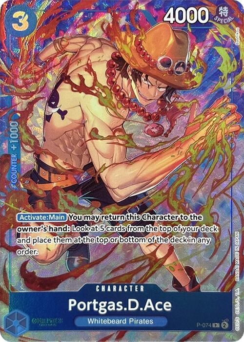 [Single] P-074 Portgas.D.Ace (Premium Card Collection)