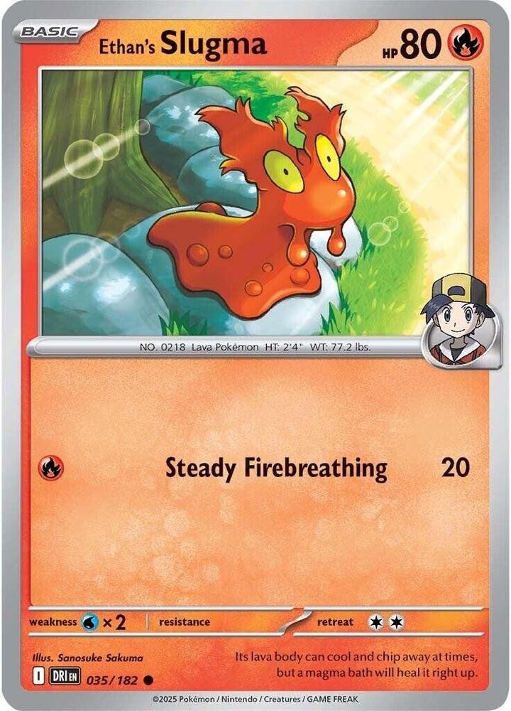 035/182 - Ethan's Slugma (Reverse Holo)