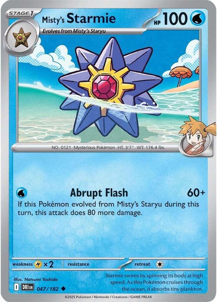 047/182 - Misty's Starmie (Reverse Holo)