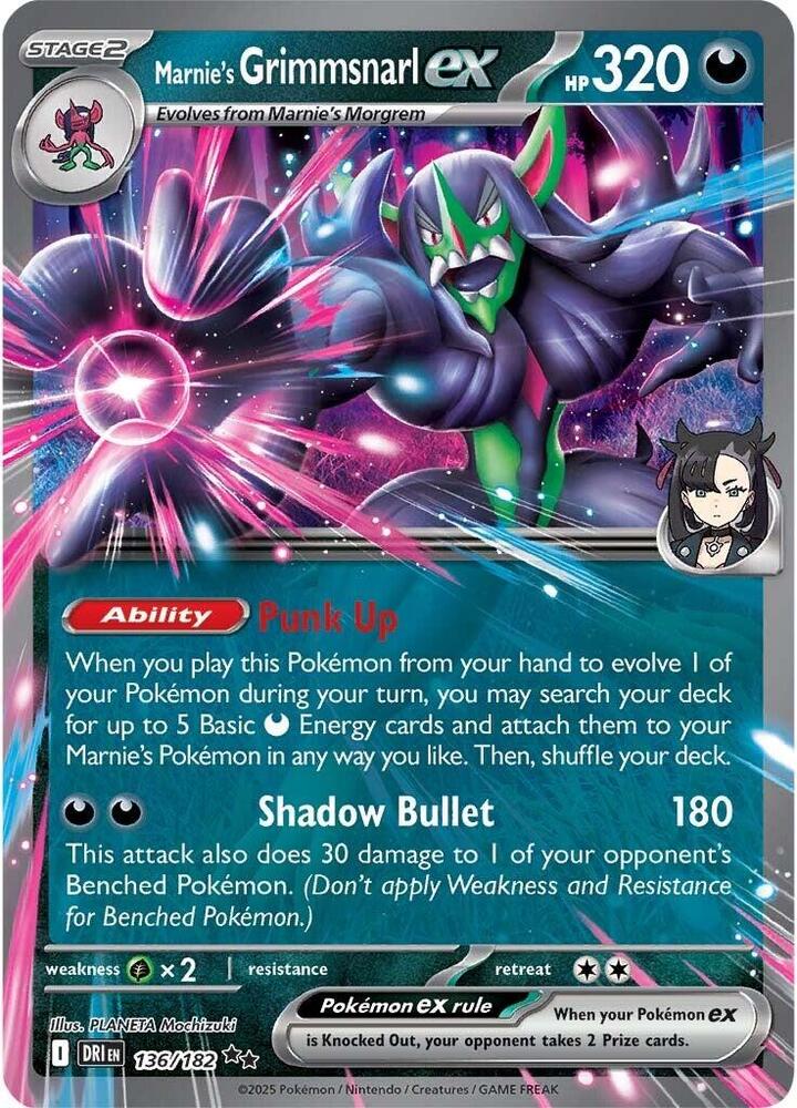 136/182 - Marnie's Grimmsnarl ex