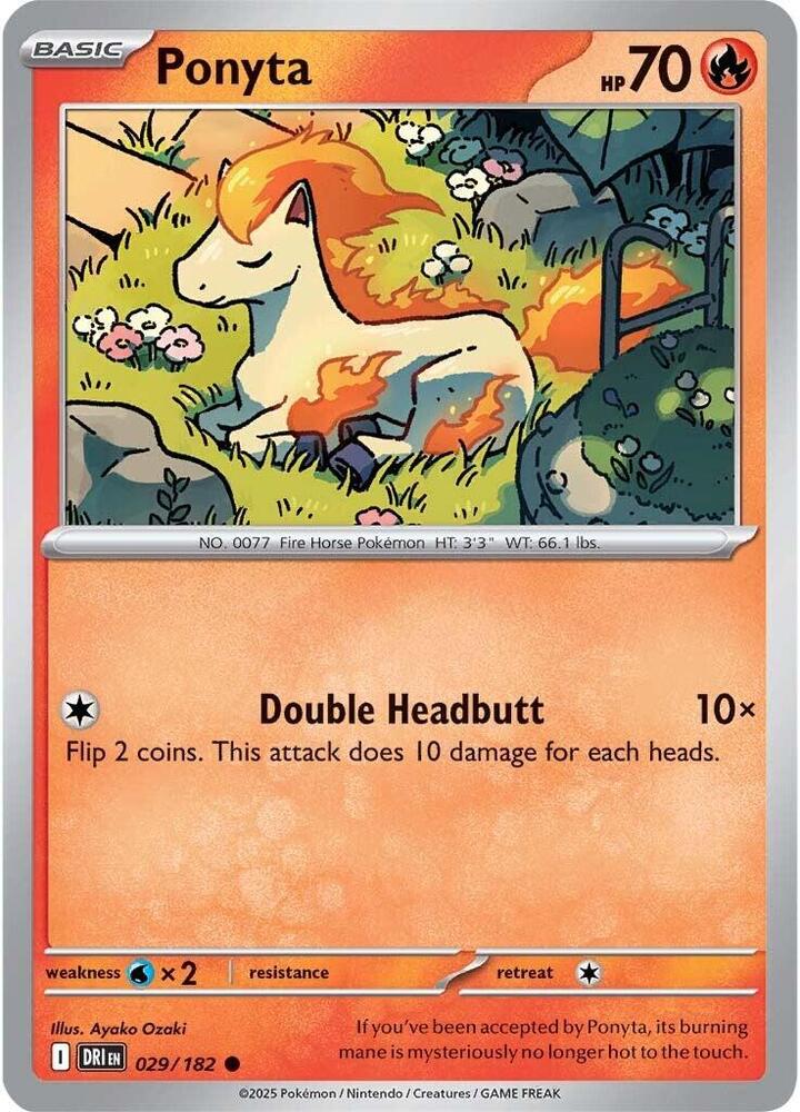 029/182 - Ponyta (Reverse Holo)