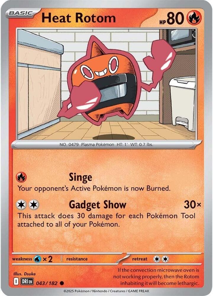 043/182 - Heat Rotom (Reverse Holo)