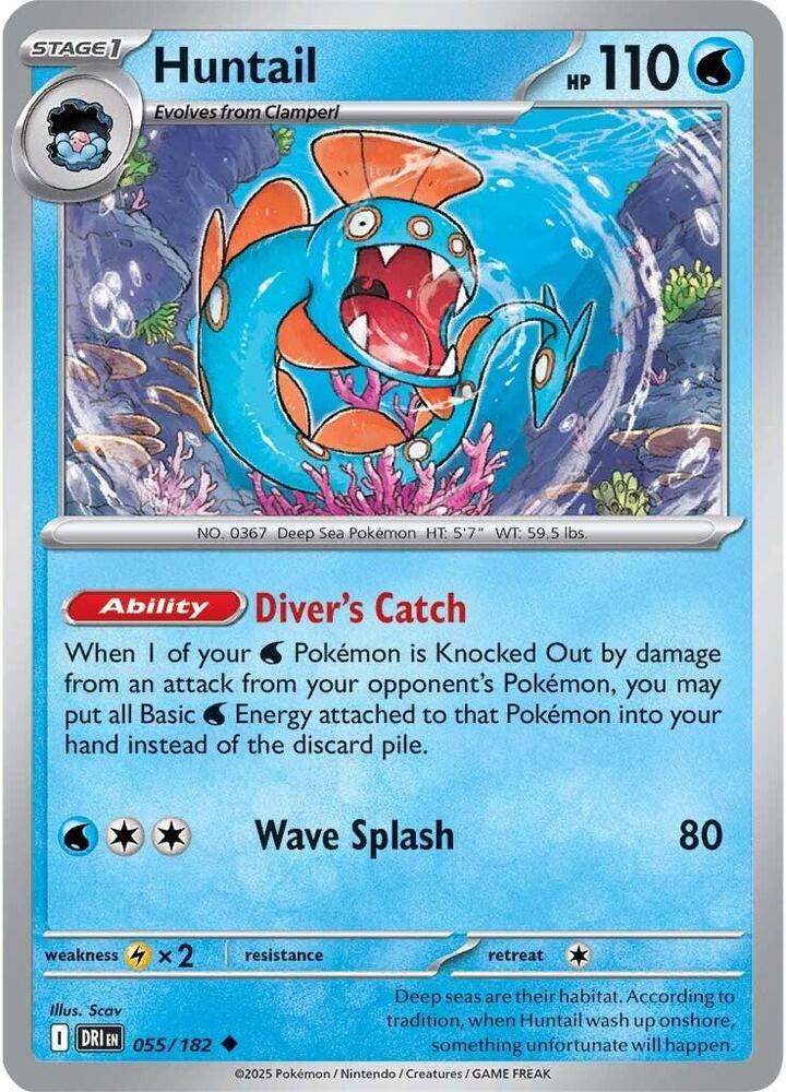 055/182 - Huntail (Reverse Holo)