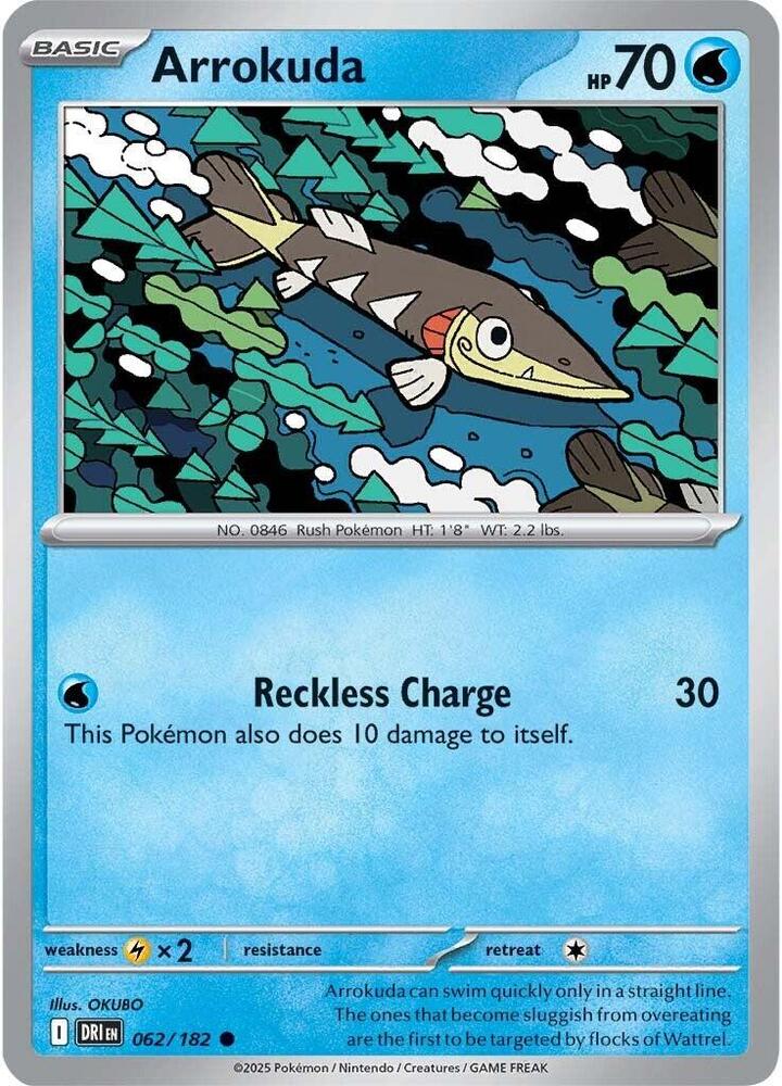 062/182 - Arrokuda (Reverse Holo)