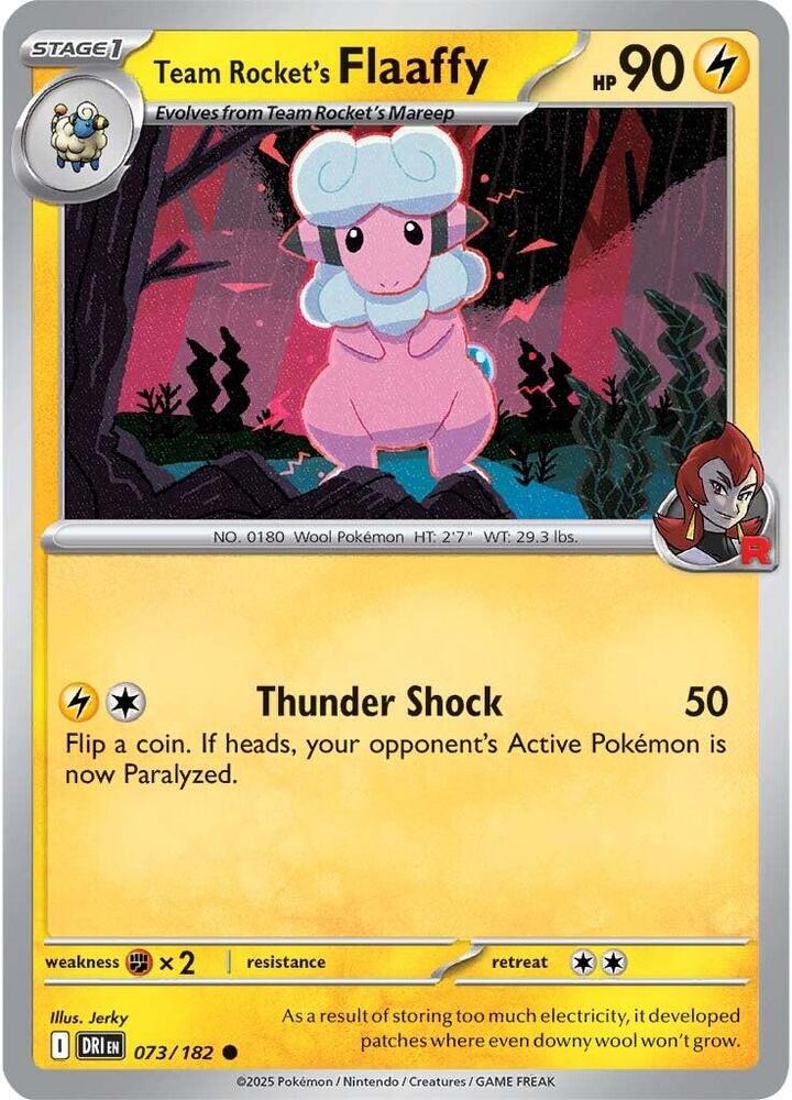 073/182 - Team Rocket's Flaaffy (Reverse Holo)