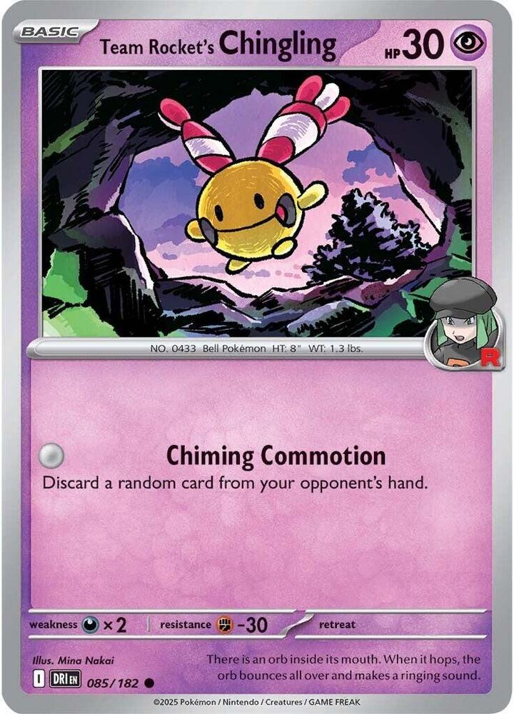 085/182 - Team Rocket's Chingling (Reverse Holo)