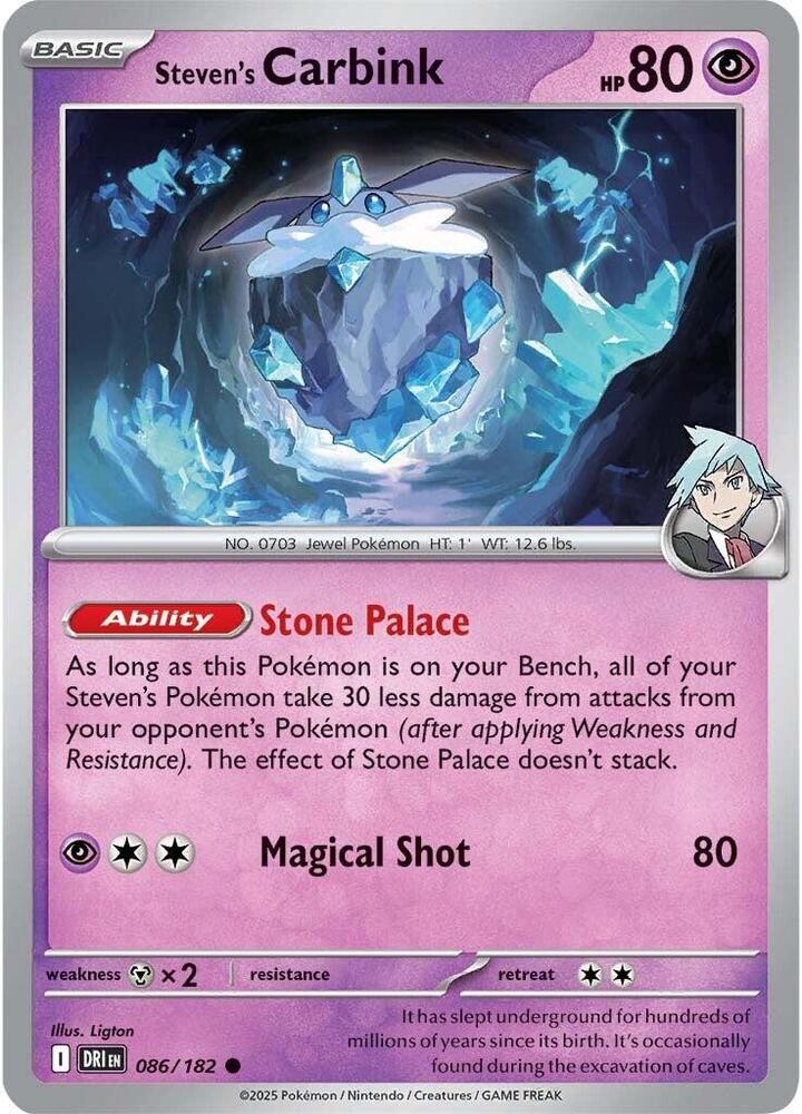 086/182 - Steven's Carbink (Reverse Holo)
