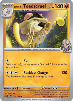 110/182 - Arven's Toedscruel (Reverse Holo)