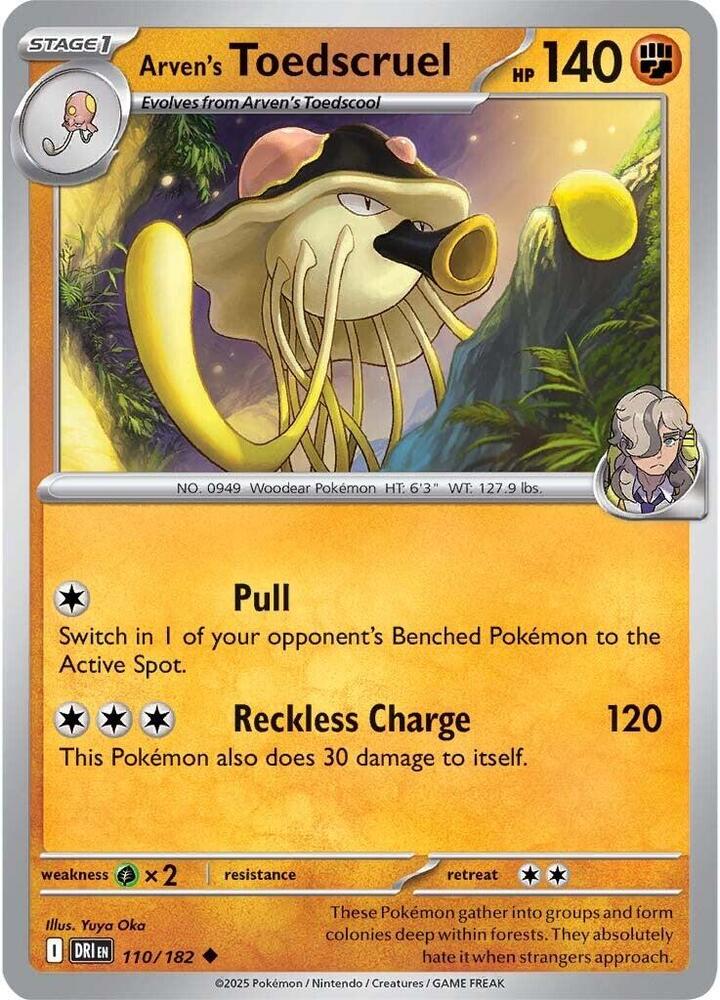 110/182 - Arven's Toedscruel (Reverse Holo)