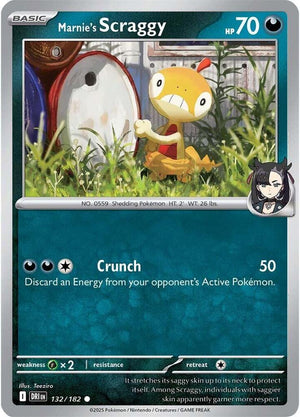 132/182 - Marnie's Scraggy (Reverse Holo)