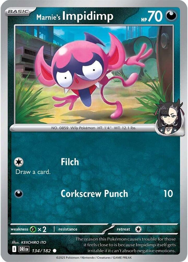 134/182 - Marnie's Impidimp (Reverse Holo)