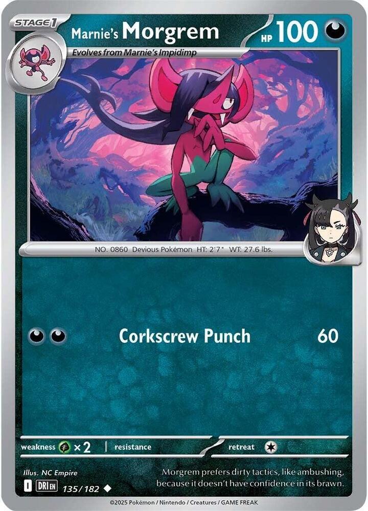 135/182 - Marnie's Morgrem (Reverse Holo)