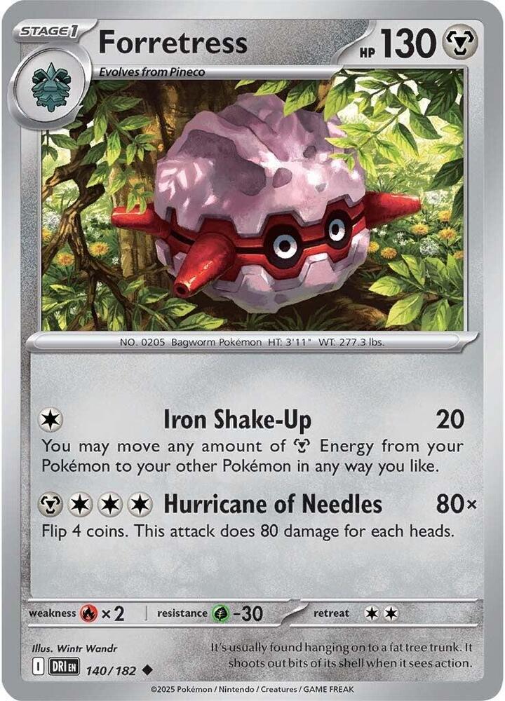 140/182 - Forretress (Reverse Holo)