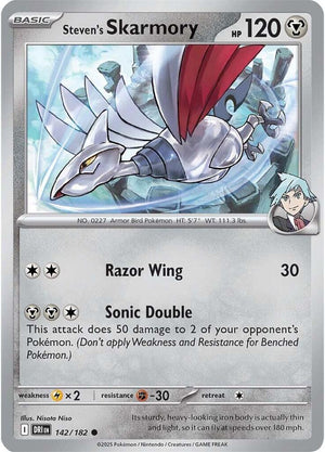 142/182 - Steven's Skarmory (Reverse Holo)