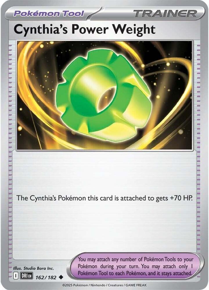 162/182 - Cynthia's Power Weight (Reverse Holo)