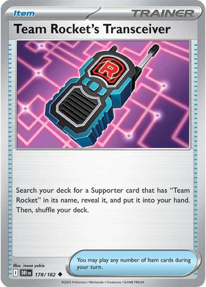 178/182 - Team Rocket's Transceiver (Reverse Holo)