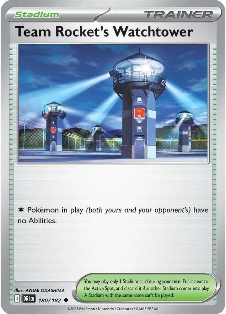 180/182 - Team Rocket's Watchtower (Reverse Holo)