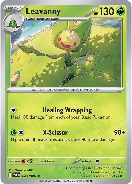 003/086 - Leavanny (Reverse Holo)