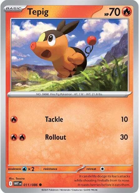 011/086 - Tepig (Poke Ball Pattern)