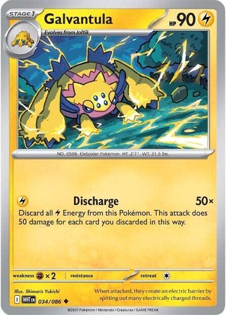 034/086 - Galvantula (Reverse Holo)