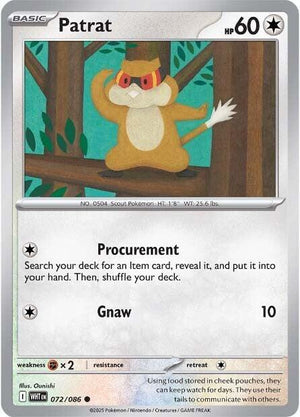 072/086 - Patrat (Reverse Holo)