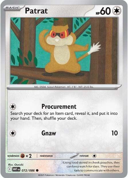 072/086 - Patrat (Reverse Holo)