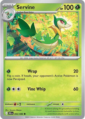 002/086 - Servine (Reverse Holo)