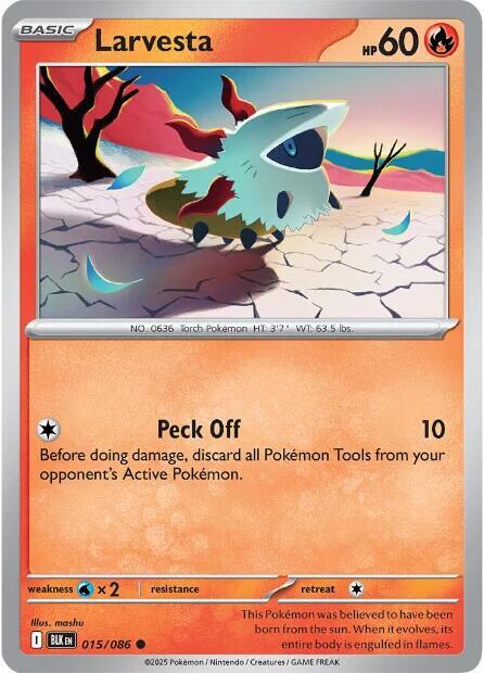 015/086 - Larvesta (Reverse Holo)