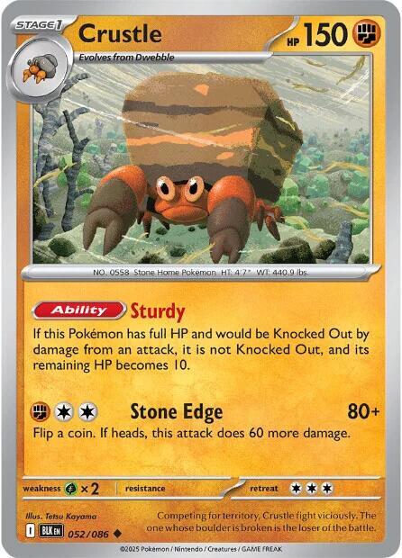 052/086 - Crustle (Reverse Holo)