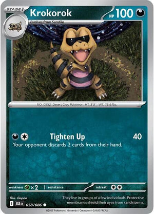 058/086 - Krokorok (Reverse Holo)