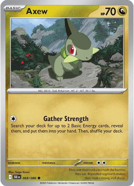 068/086 - Axew (Reverse Holo)