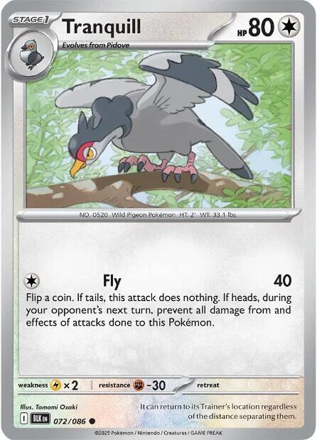 072/086 - Tranquill (Reverse Holo)