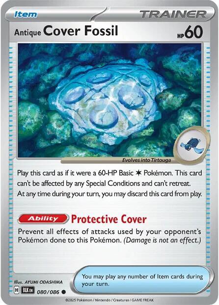 080/086 - Antique Cover Fossil (Reverse Holo)
